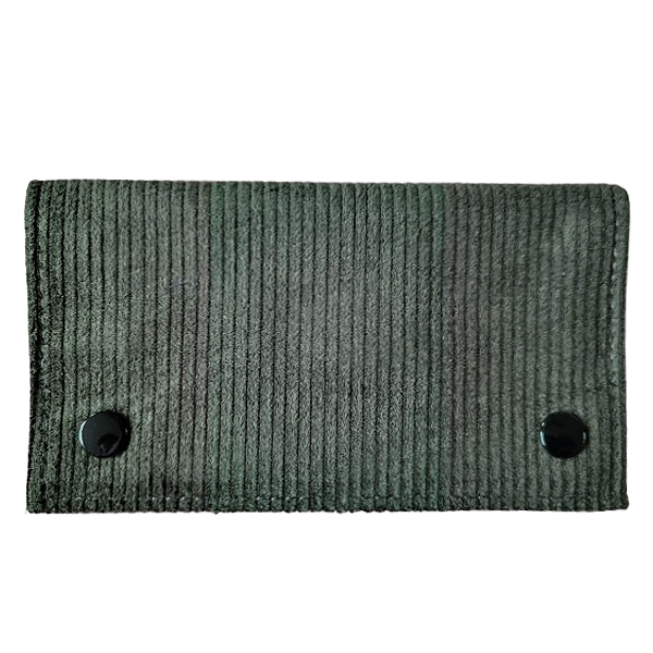 Mooi donkergroen shagetui van ribstof.