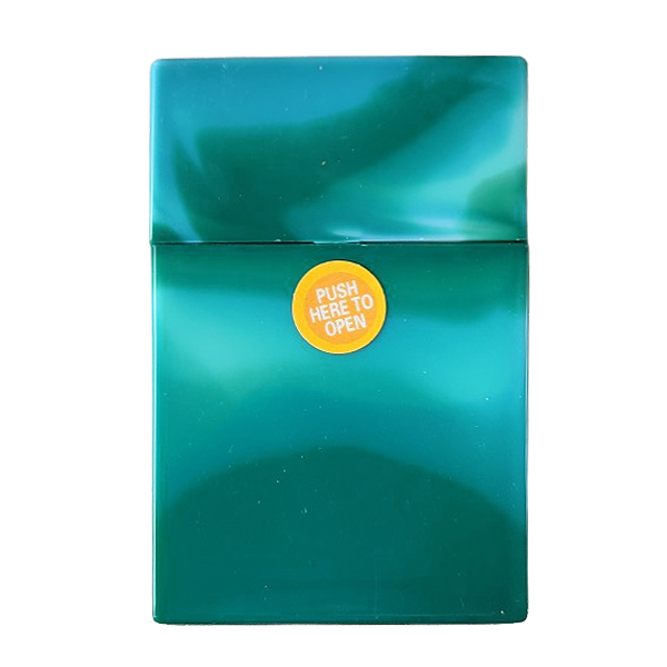 sigarettendoosje marmer groen Groen sigarettendoosje met marmermotief