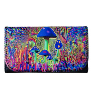 shagetui blauw paddestoelen met gekleurde stippen Leuk shagetui met blauwe paddenstoelen met gekleurde stippen