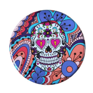 zakasbakje la catrina schedel 3 Zakasbakje met afbeelding van La Catrina Skull, sluit met draaideksel.