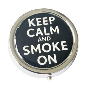 zakasbakje keep calm and smoke on zwart zakasbakje met de tekst keep calm and smoke on
