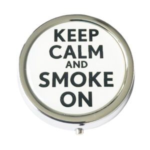 zakasbakje keep calm and smoke on wit zakasbakje met de tekst keep calm and smoke on