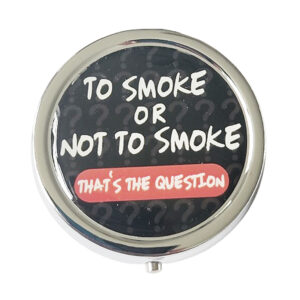 zakasbakje to smoke or not to smoke zwart leuk zakasbakje met de tekst: 'to smoke or not to smoke, that's the question'.