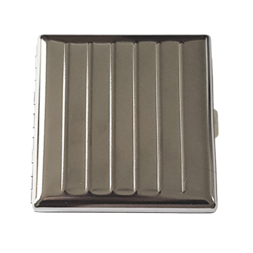 Sigarettenkoker metaal donker gestreept