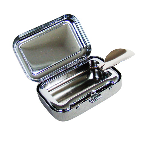 Rechthoekig zakasbakje met groen raster