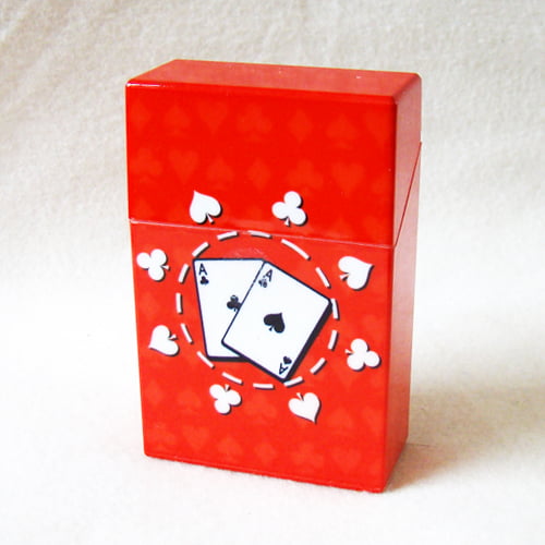 Sigarettendoosje poker - klaver en schoppen aas