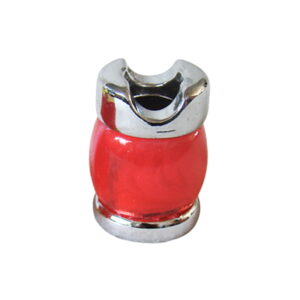 Sigarettendover marble rozerood - zilverkleur