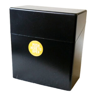 Sigarettendoosje metallic zwart voor 50 sigaretten