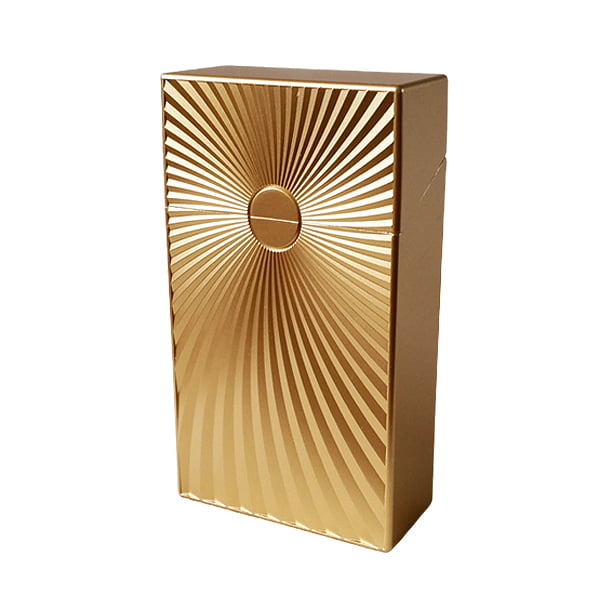 Sigarettendoosje metalic zon lang - goudkleur