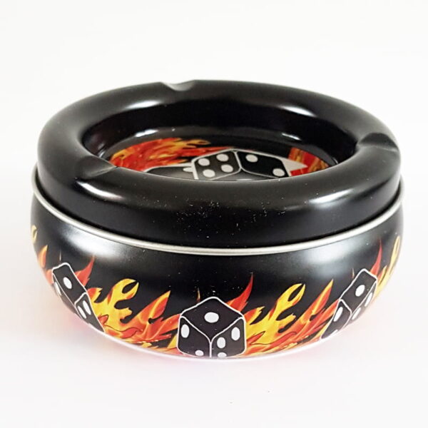 Stashtray met asbak - dobbelstenen