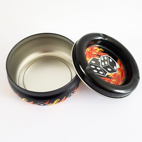 Stashtray met asbak - dobbelstenen