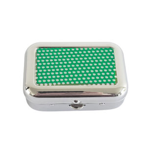 Rechthoekig zakasbakje met groen raster