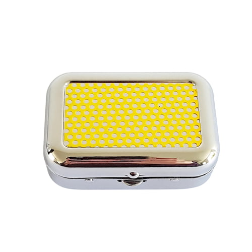 Rechthoekig zakasbakje met geel raster