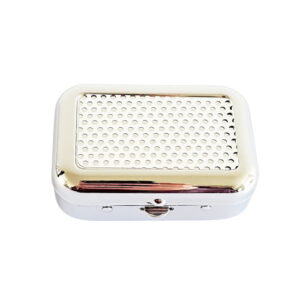 Rechthoekig zakasbakje met wit raster