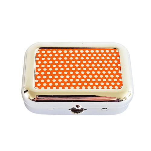 Rechthoekig zakasbakje met oranje raster