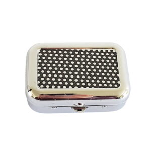 Rechthoekig zakasbakje met zwart raster