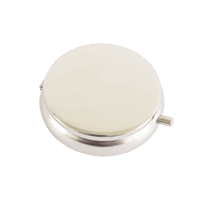 Zakasbakje rond mat zilver