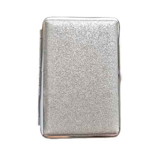 Sigarettenkoker glitter zilvergrijs