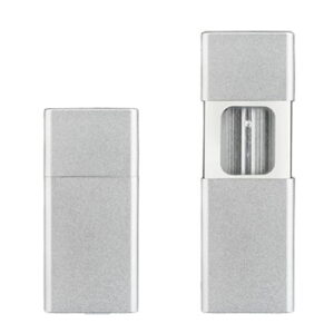 Zakasbakje zilverkleur met schuifdeksel