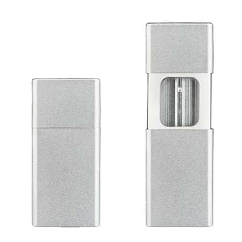 Zakasbakje zilverkleur met schuifdeksel