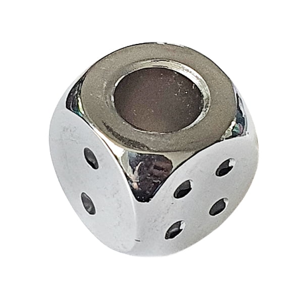 Sigarettendover dobbelsteen - zilverkleur