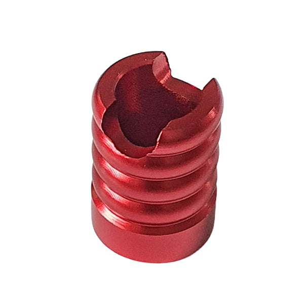 Sigarettendover aluminium ribbels rood