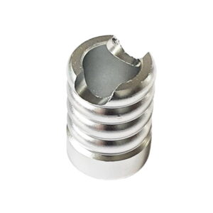 Sigarettendover aluminium ribbels zilverkleur