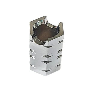 Sigarettendover zeshoekig - chroom