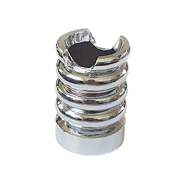 Sigarettendover met ribbels zilverkleur