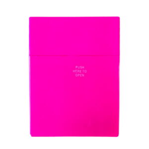 Neon roze sigarettendoosje voor 30 sigaretten