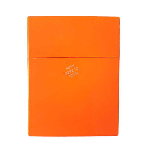Neon oranje sigarettendoosje voor 30 sigaretten