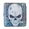 Sigarettenkoker skull met opener zwart wit en blauw