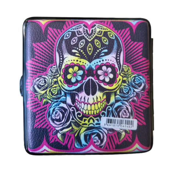 Sigarettenkoker skull met opener multicolor