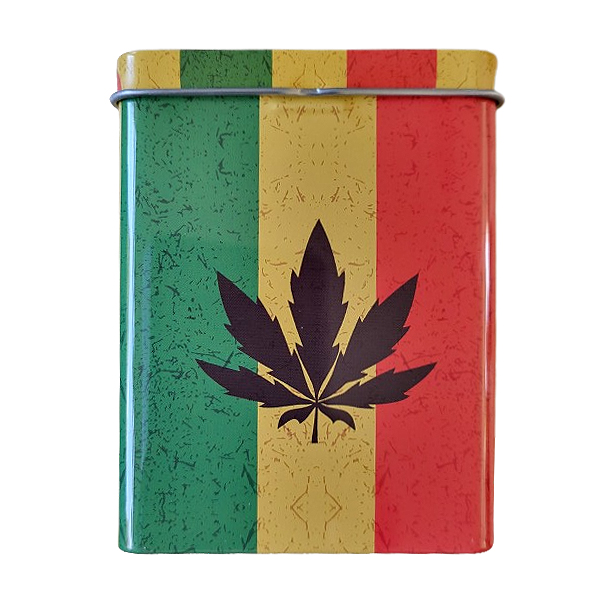 Sigarettendoosje met wietblad