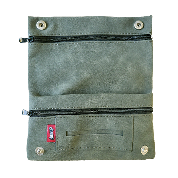 Shagetui grijsgroen van imitatiesuède