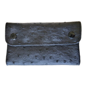 Shagetui imitatiestruisvogelleer zwart