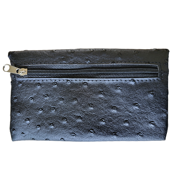 Shagetui imitatiestruisvogelleer zwart