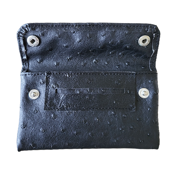 Shagetui imitatiestruisvogelleer zwart