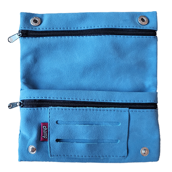 Shagetui blauw suèdelook