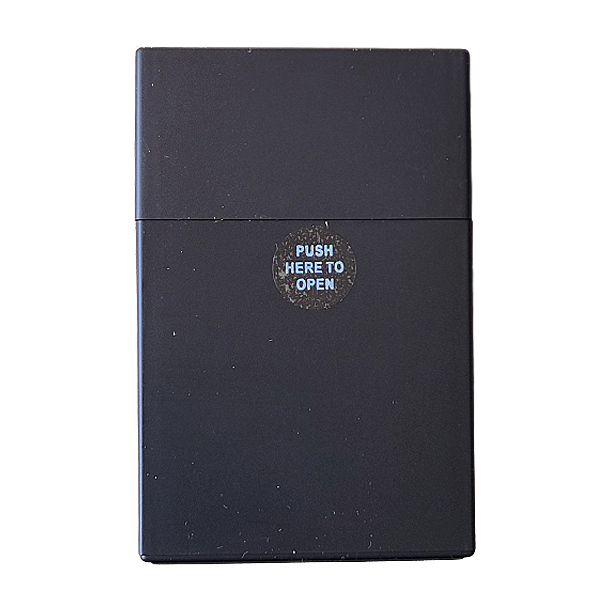 Sigarettendoosje metallic zwart