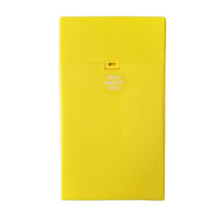 Sigarettendoosje lang geel