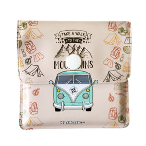 Zakasbakje volkswagenbusje to the mountains