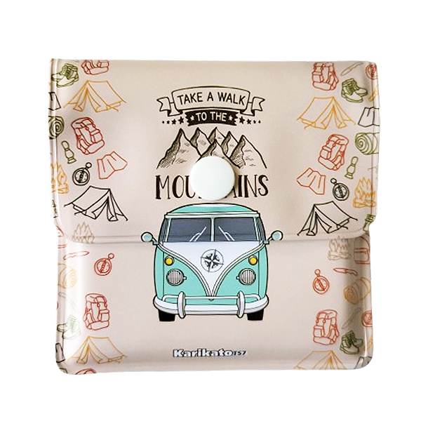 Zakasbakje volkswagenbusje to the mountains