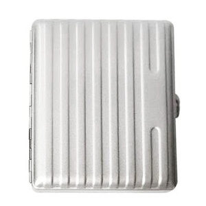 Sigarettenkoker met reliëf zilvergrijs