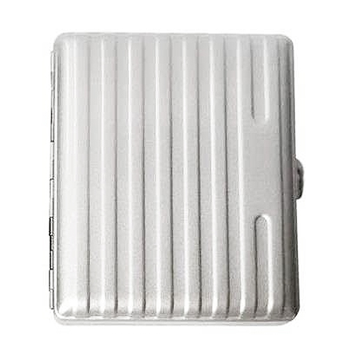 Sigarettenkoker met reliëf zilvergrijs