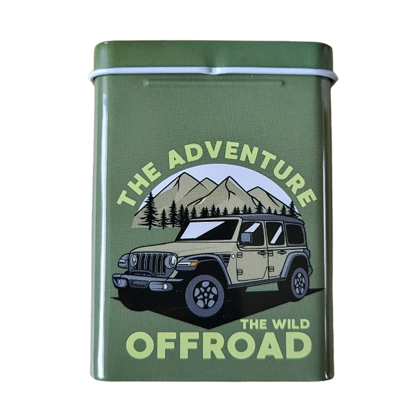 Sigarettendoosje the adventure offroad groen