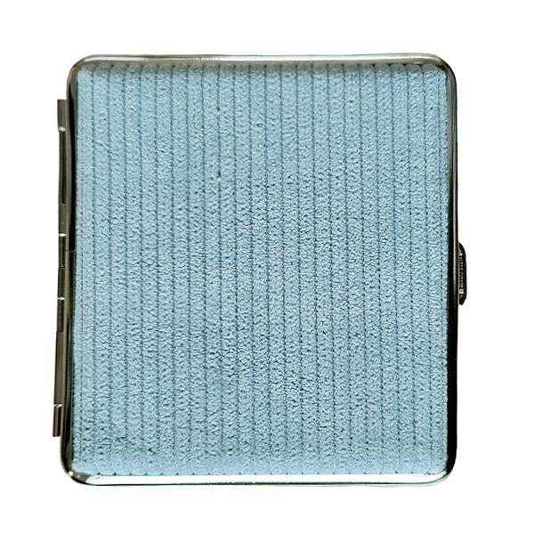 Sigarettenkoker corduroy lichtblauw