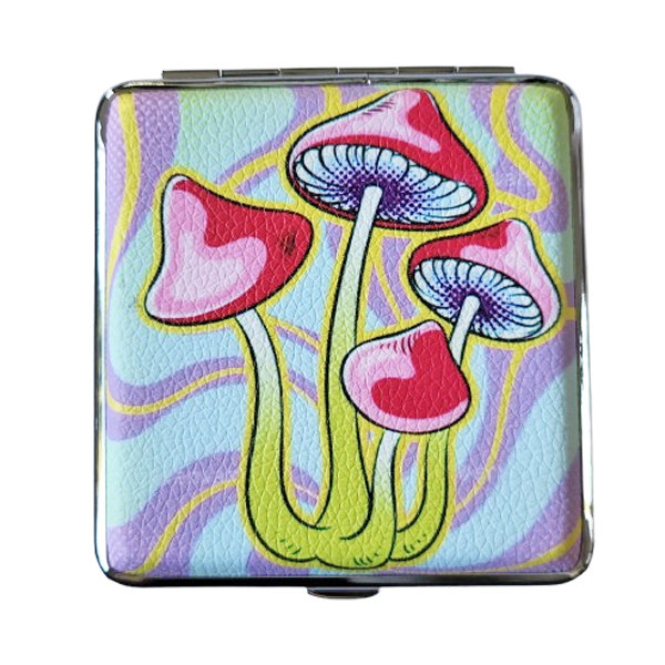Sigarettenkoker paddenstoelen lila/mintgroen