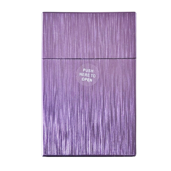 Sigarettendoosje brushed metallic lila