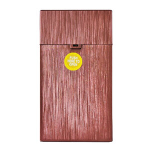 Sigarettendoosje brushed metallic rood lang